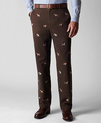 brooks brothers embroidered pants